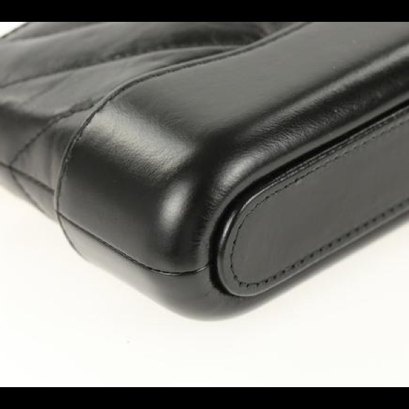 Chanel Gabrielle Chevron Black Clutch Chain Bag - Picture 4 of 8